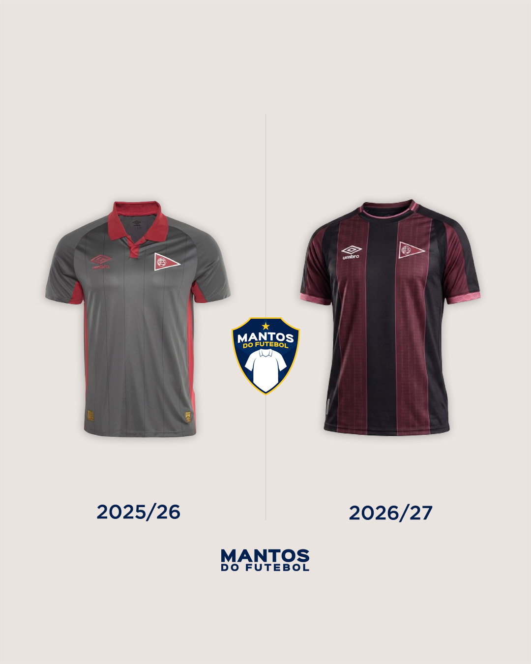 Terceira camisa CA Lanús 2026-2027 Umbro Antes x Depois