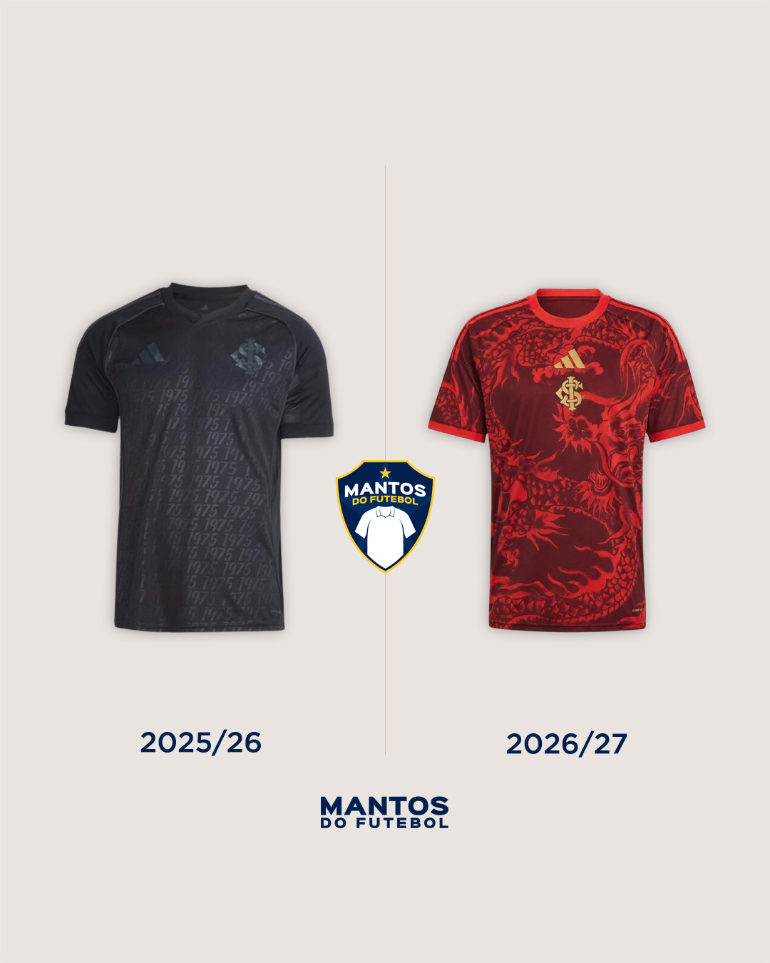 Terceira camisa internacional 2026-2027 adidas Antes x Depois