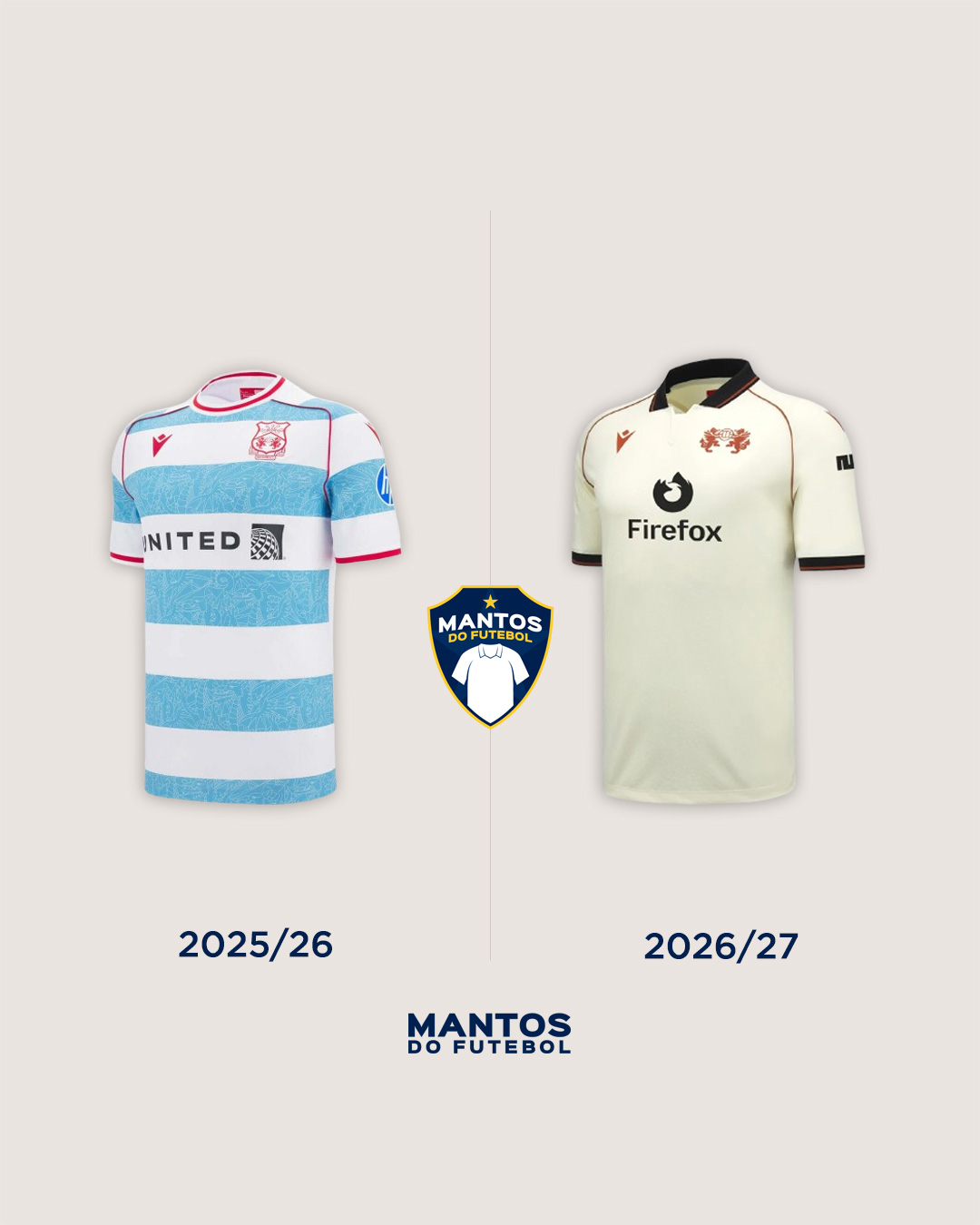 terceira camisa wrexham 2026-2027 macron Antes x Depois