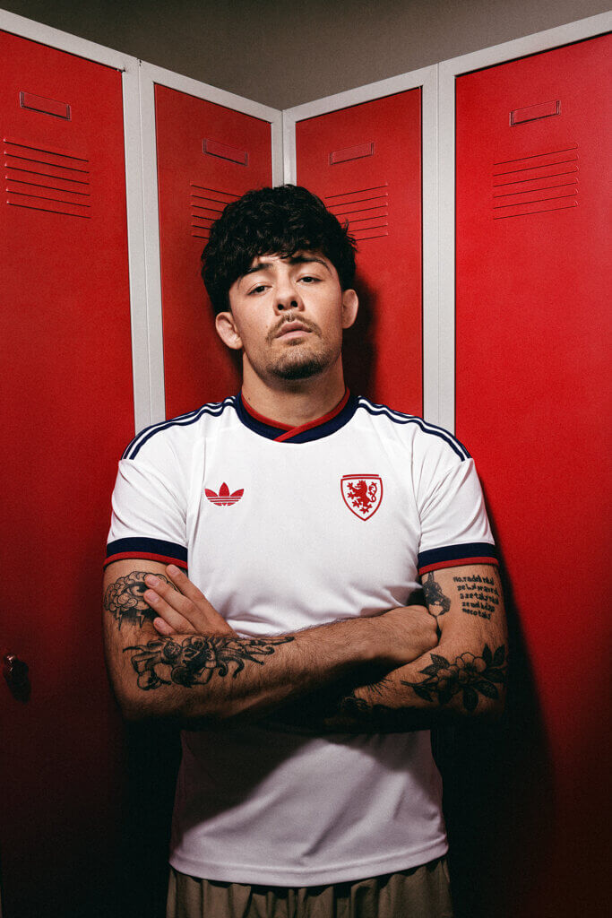 Camisa reserva da Tchéquia 2026-2027 adidas kit