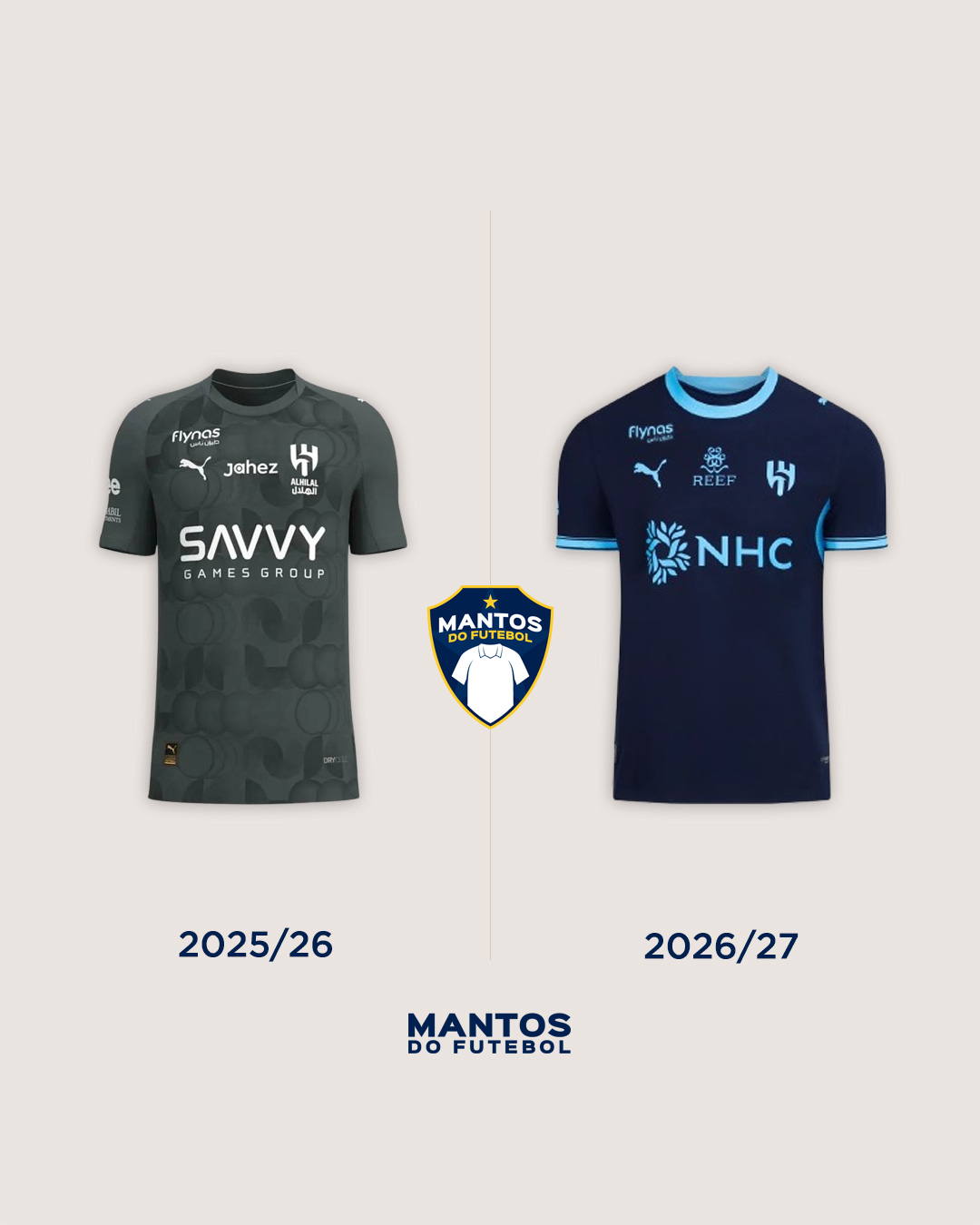 terceira camisa al-hilal 2026-2027 puma Antes x Depois