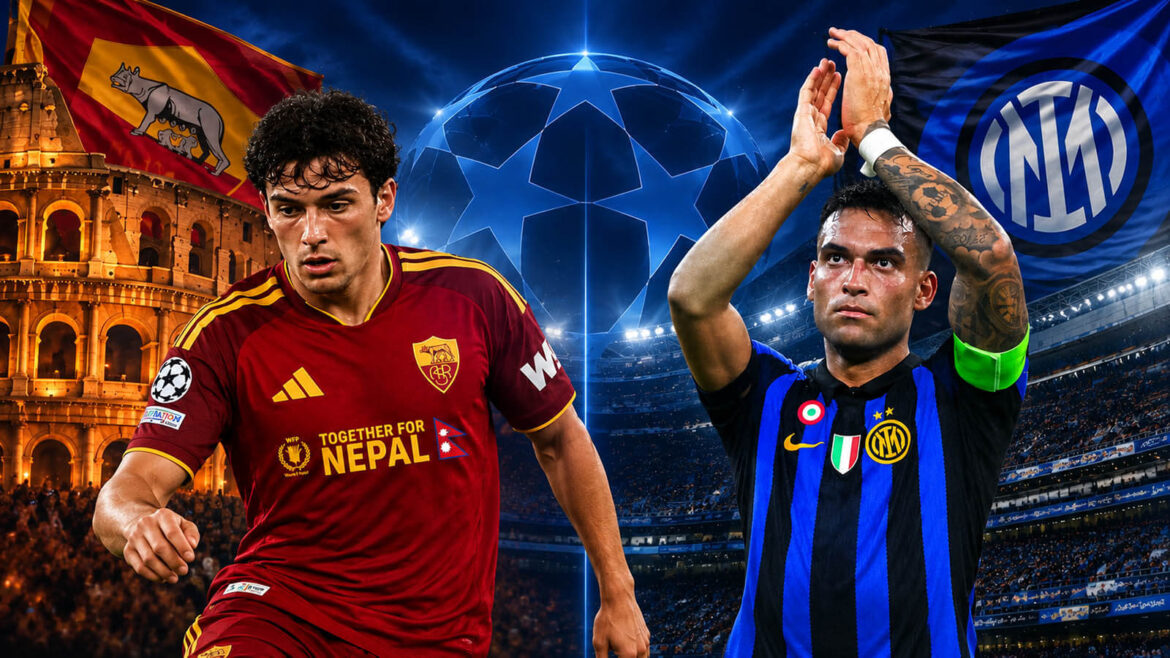 Roma e Inter tiram bets das camisas na Champions