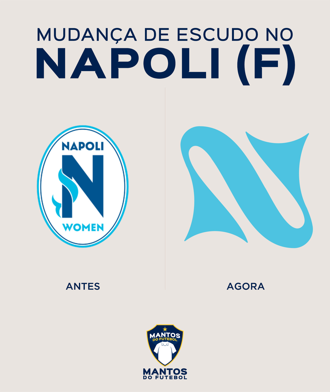 Novo escudo Napoli Feminino