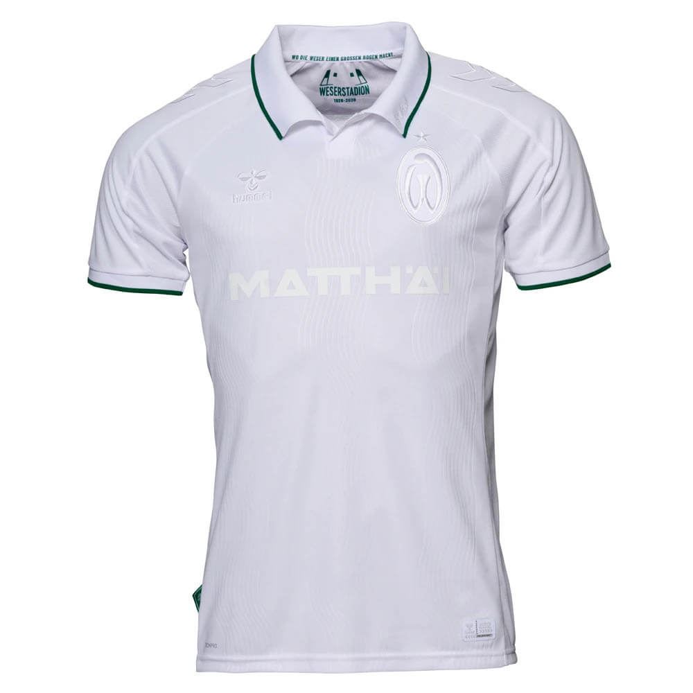 Camisa especial do Werder Bremen 100 anos do Weserstadion 2026 Hummel