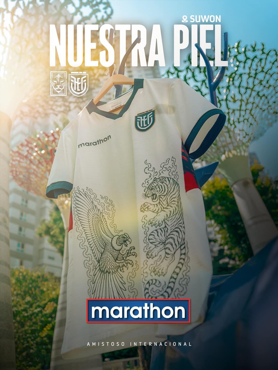 Equador camisa especial contra Coréia do Sul