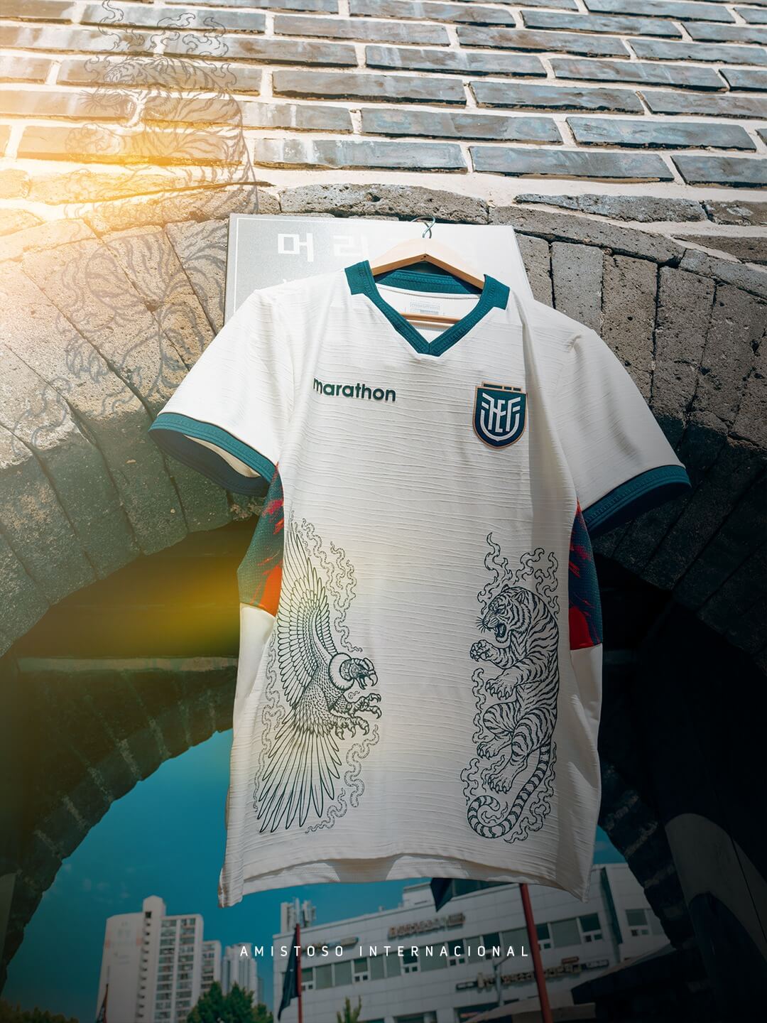 Equador camisa especial contra Coréia do Sul