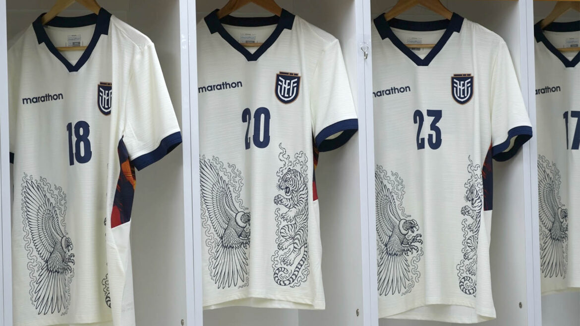 Equador camisa especial contra Coréia do Sul