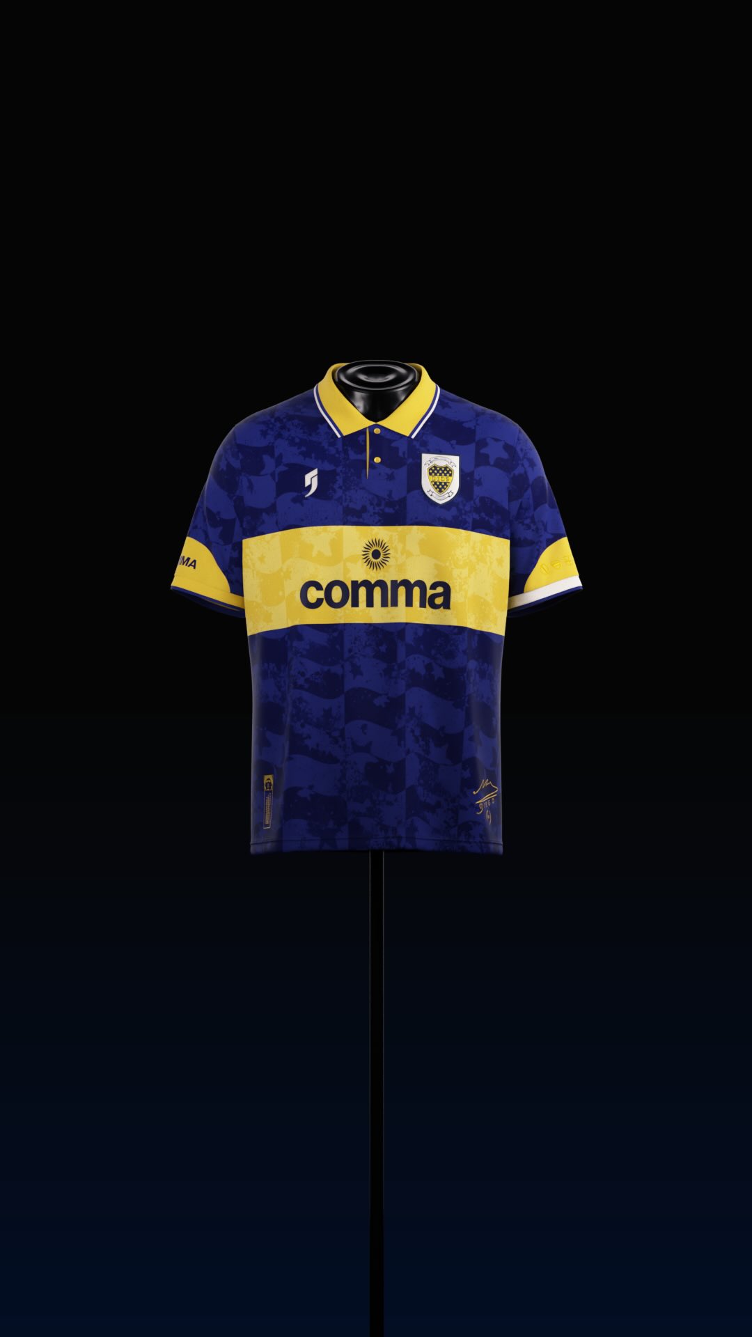 Comma football maradona