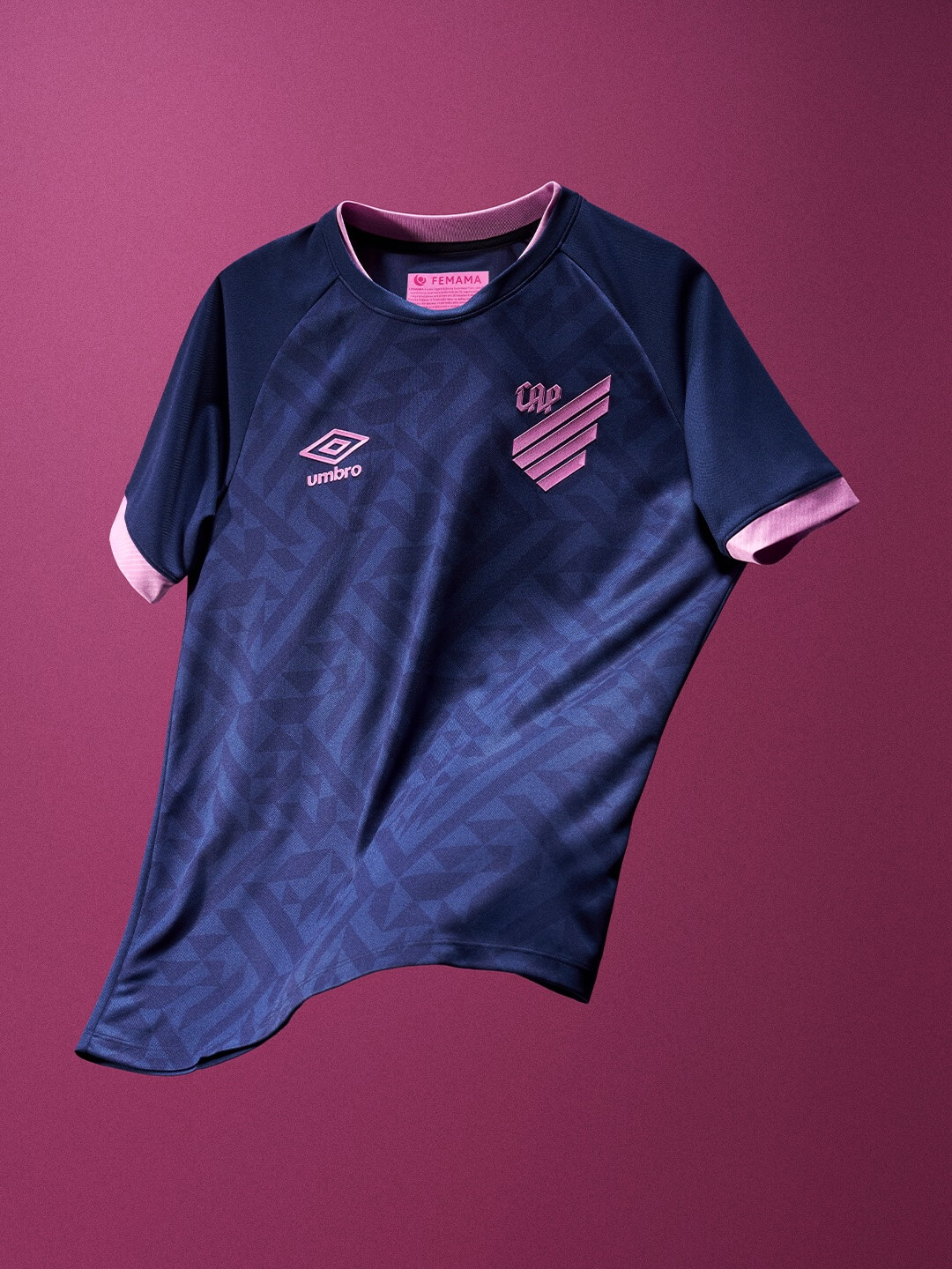 Camisa do Athletico Outubro Rosa 2026 Umbro Femama
