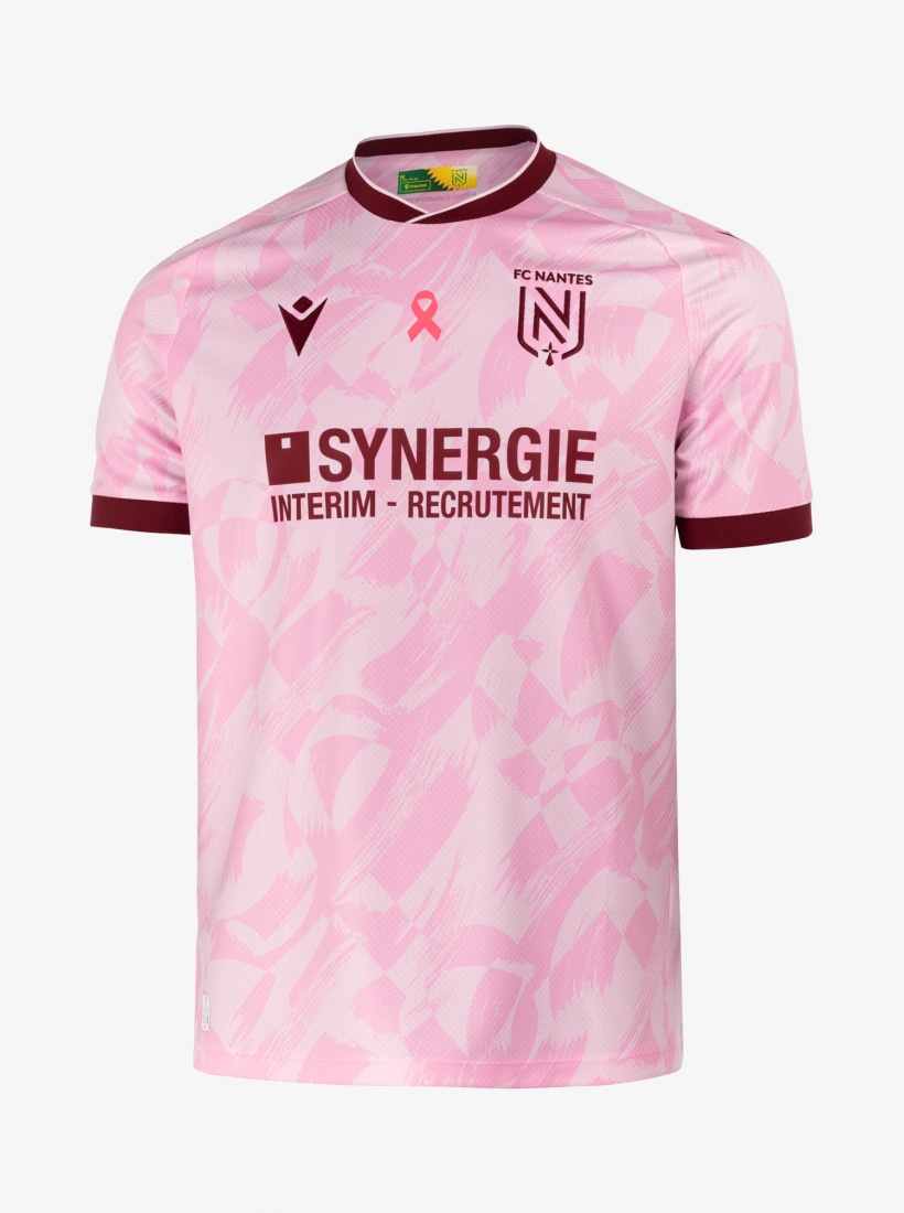Camisa do FC Nantes Outubro Rosa 2026 Macron
