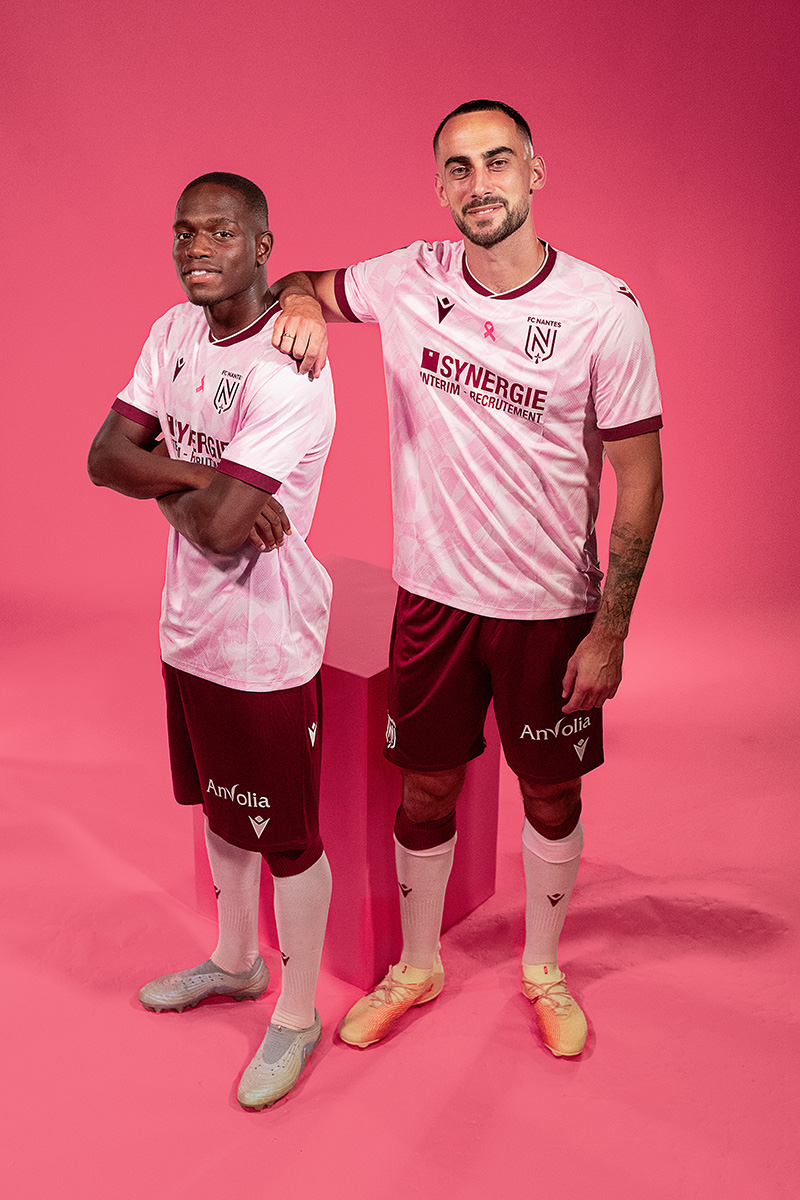 Camisa do FC Nantes Outubro Rosa 2026 Macron