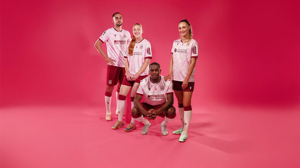 Camisa do FC Nantes Outubro Rosa 2026 Macron
