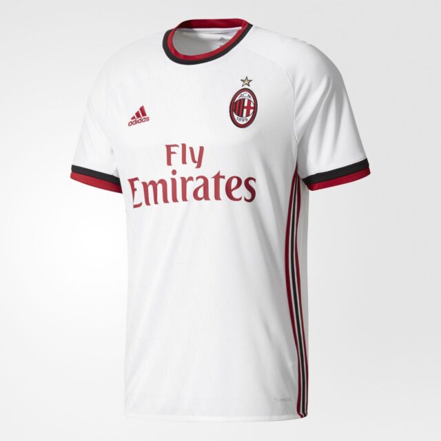 Camisa reserva do AC Milan 2017-2018 adidas