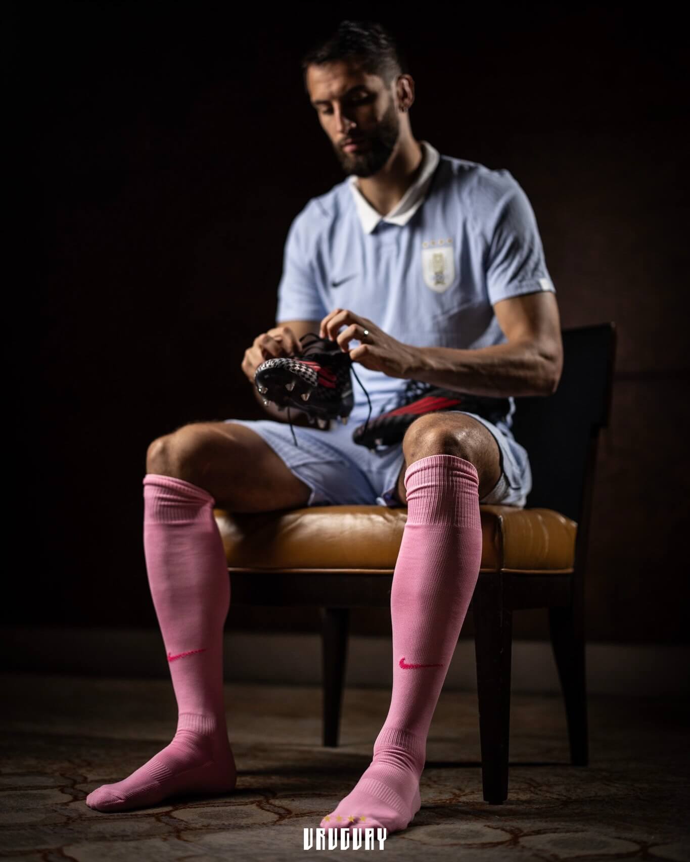 Uruguai Meias rosas Outubro Rosa 2026