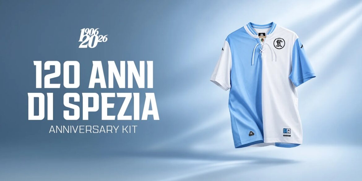 Camisa de 120 anos do Spezia Calcio 2026