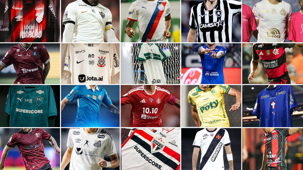 Camisas dos times do Brasileirão sem bets