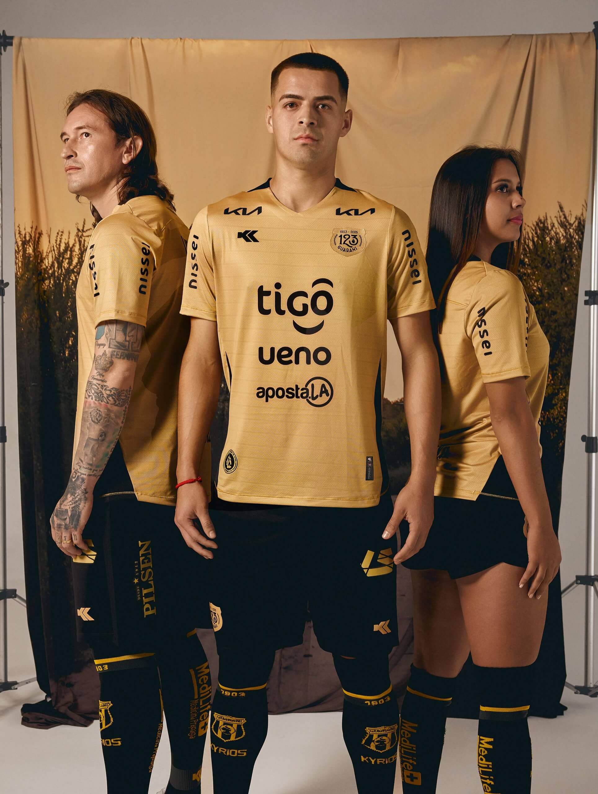 Camisa dos 123 anos do Club Guarani 2026 Kyrios