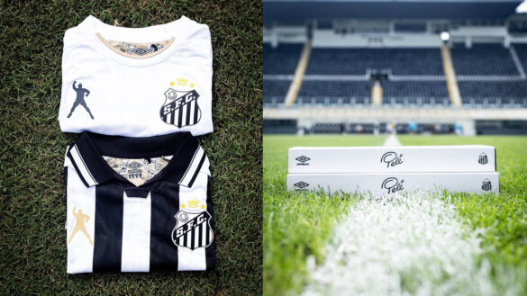 Camisas do Santos Umbro e Pelé Brand