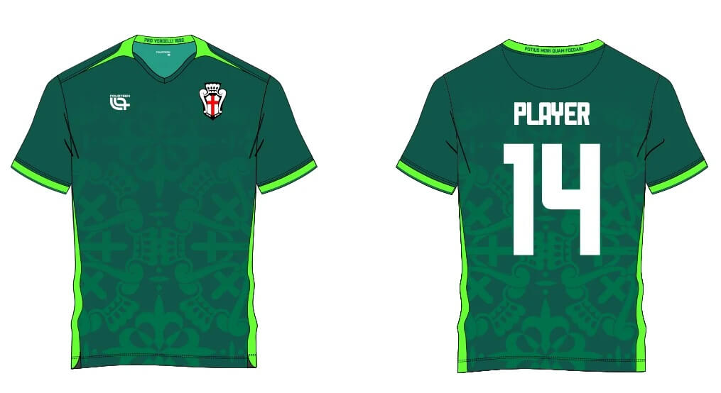 Terceira camisa do Pro Vercelli 2026-2027 14Fourteen