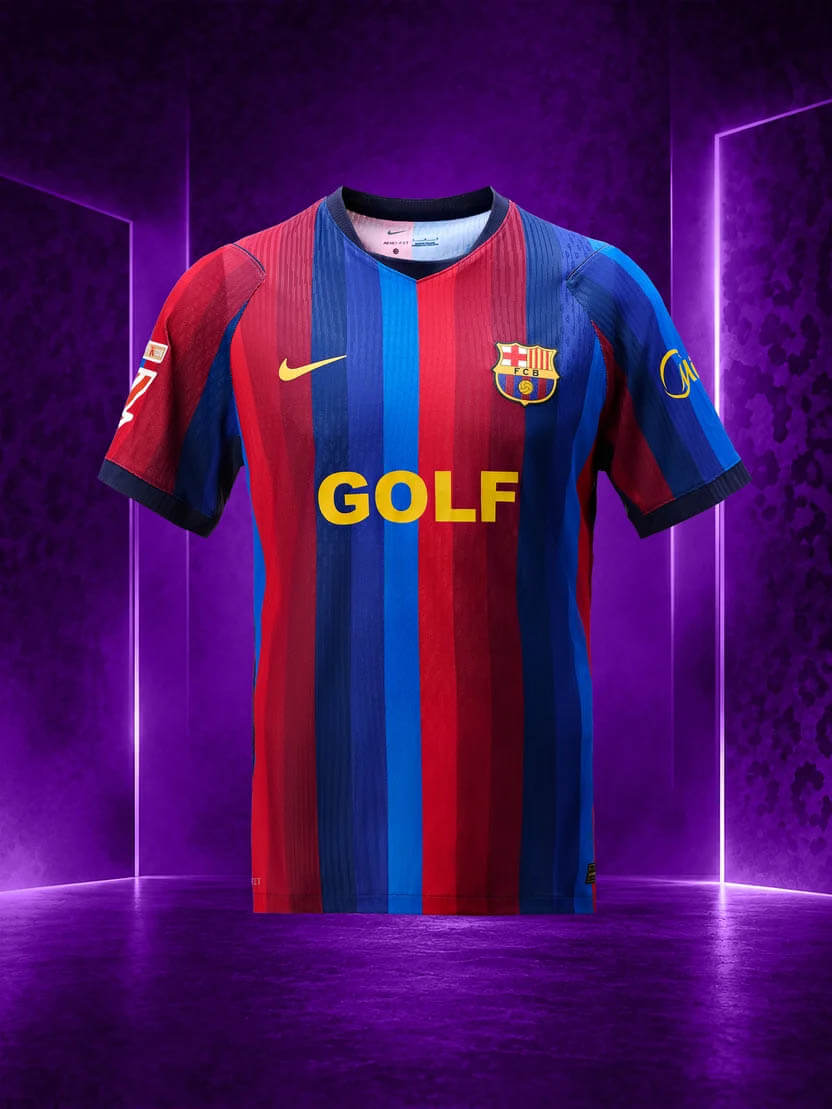 Barcelona x Nike x GOLF camisa Tyler The Creator