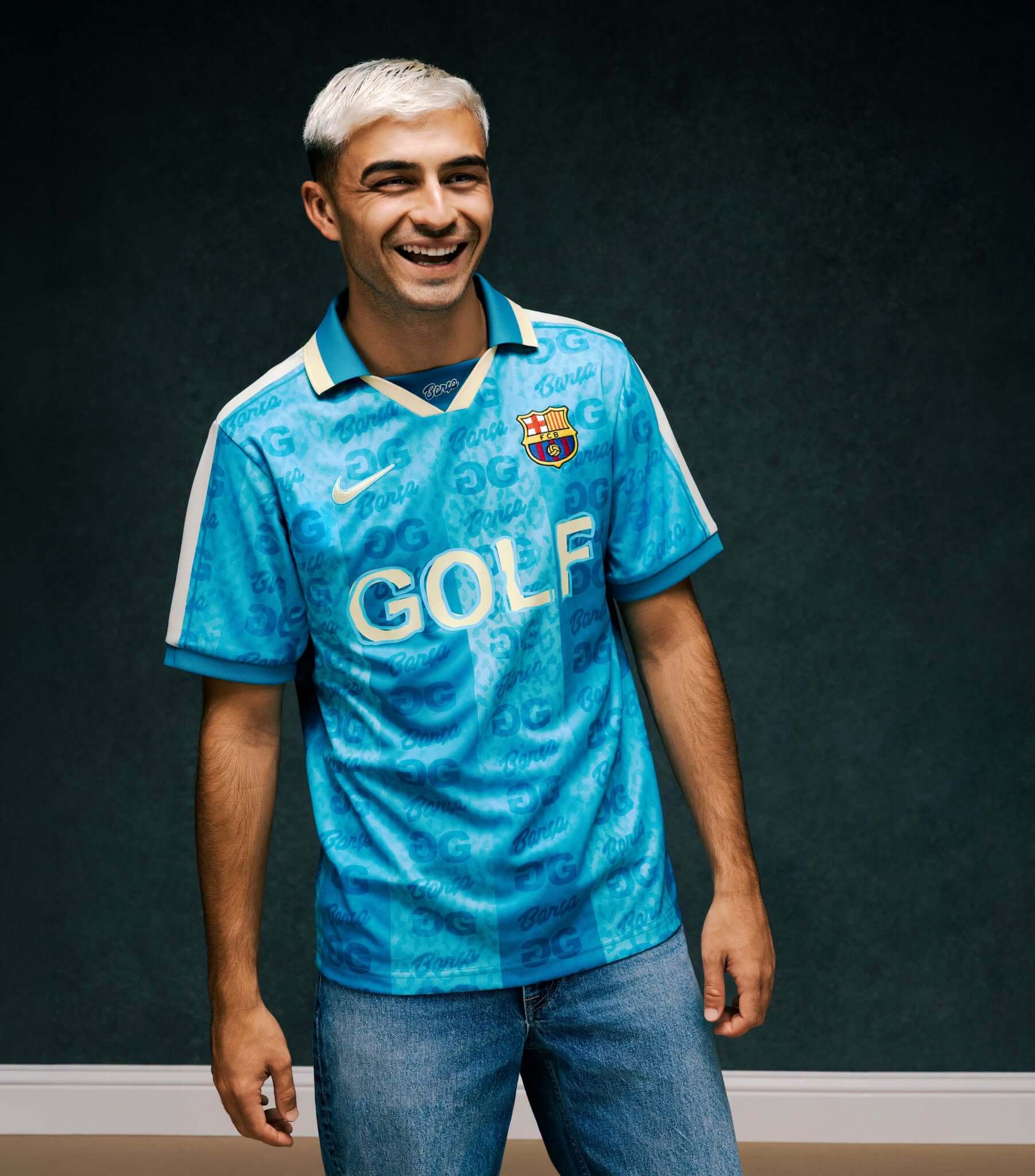 Barcelona x Nike x GOLF camisa Tyler The Creator