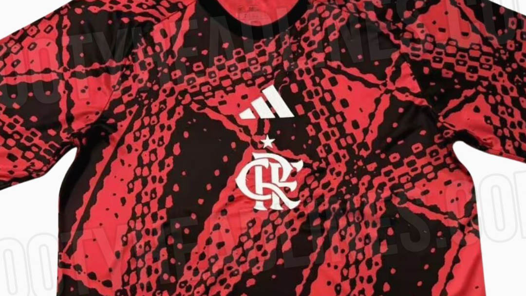Camisa pré-jogo do Flamengo 2026-2027 adidas