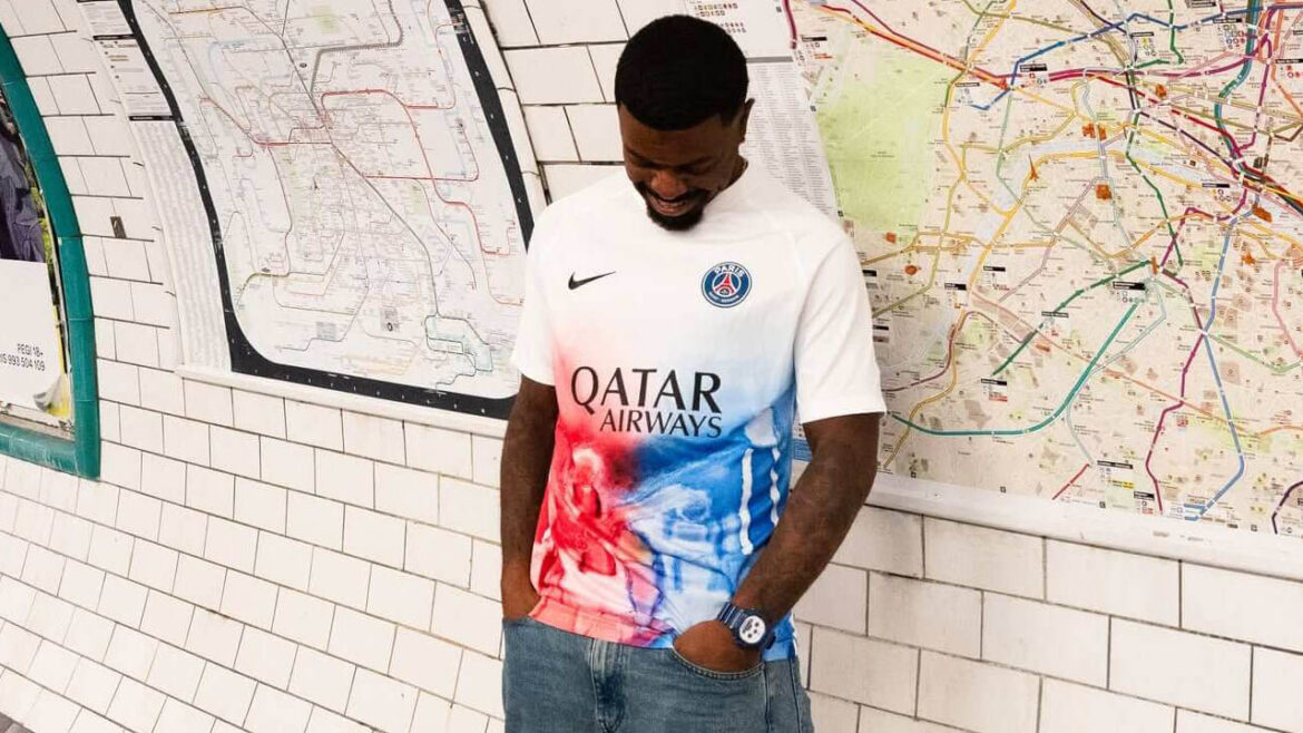 Camisa pré-jogo PSG Art Basel 2026 Nadjib Ben Ali