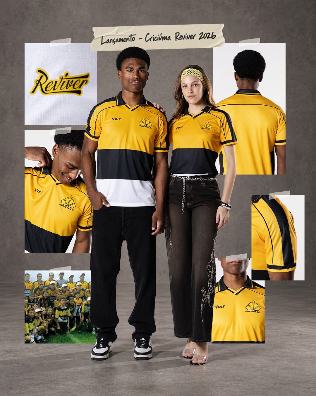 Camisa Reviver 2026 do Criciúma 2002 Volt Sport